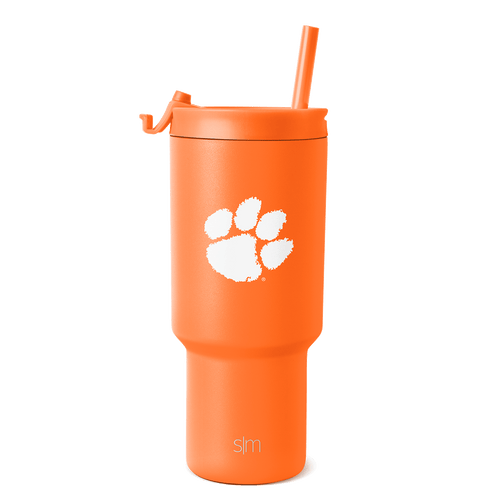 Collegiate Trek Tumbler - 30oz / Clemson / Flip + Straw